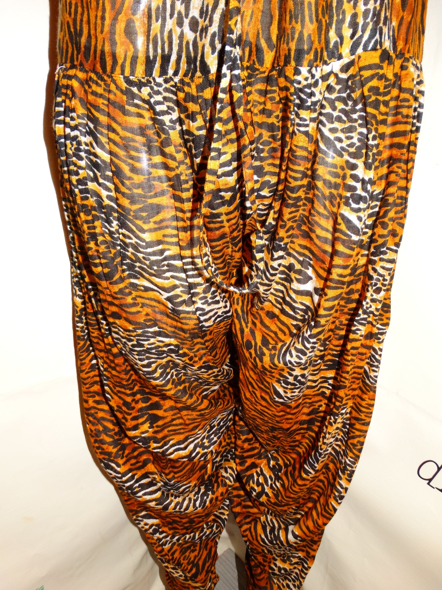 Vintage Rainbow Leopard Plazzo Pants Size 1x-2x