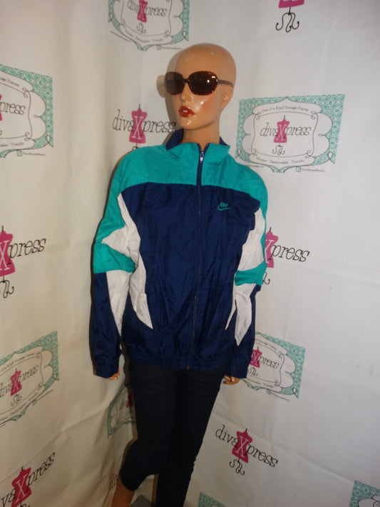 Vintage Nike Blue/Green White Jacket Size M