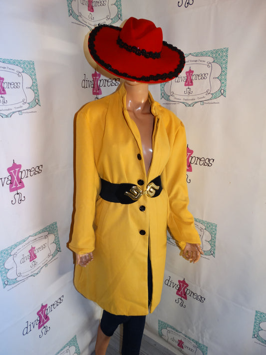 Vintage Mustard Yellow Long Blazer (Belt/Accessories Not Included) Size 1x