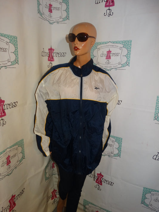 Vintage Reebok Blu/White Yellow Jacket Size 3x