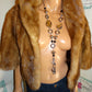Vintage Rich's Authentic Mink Tan Shawl Size S-L