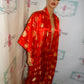 Vintage Red/Gold Asian Kimono/Duster Size L-XL