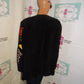 Vintage Jon Lawerence LTD Black Suede Colorful Jacket Size XL