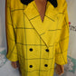 Vintage Janie Lust Yellow/Black Jacket Size 2x