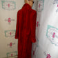 Vintage Red Thick Duster/Coat/Throw Size XL