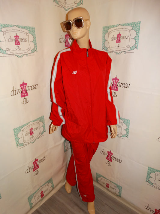 Vintage New Balance Red /Gray Track Suit Size 1x