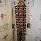 Vintage NAtive Jackets Cream/Black/Red Long Wool Coat Size XL