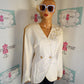 Vintage Magali Cream/Gold Star Beaded Blazer Size XL
