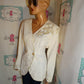 Vintage Magali Cream/Gold Star Beaded Blazer Size XL