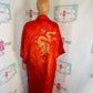 Vintage Pearls Red Dragon Silk Kimono Size 1x