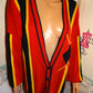Vintage Marie Christina Red/Yellow Stripe Cardigan Sweater Size 3x