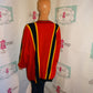 Vintage Marie Christina Red/Yellow Stripe Cardigan Sweater Size 3x