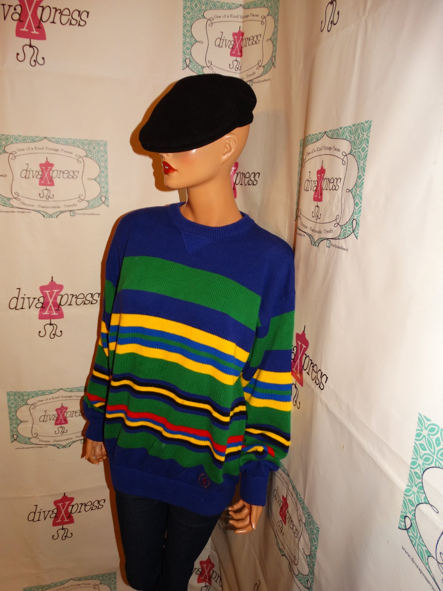 Vintage Tommy Hilfiger Colorful Sweater Size XL