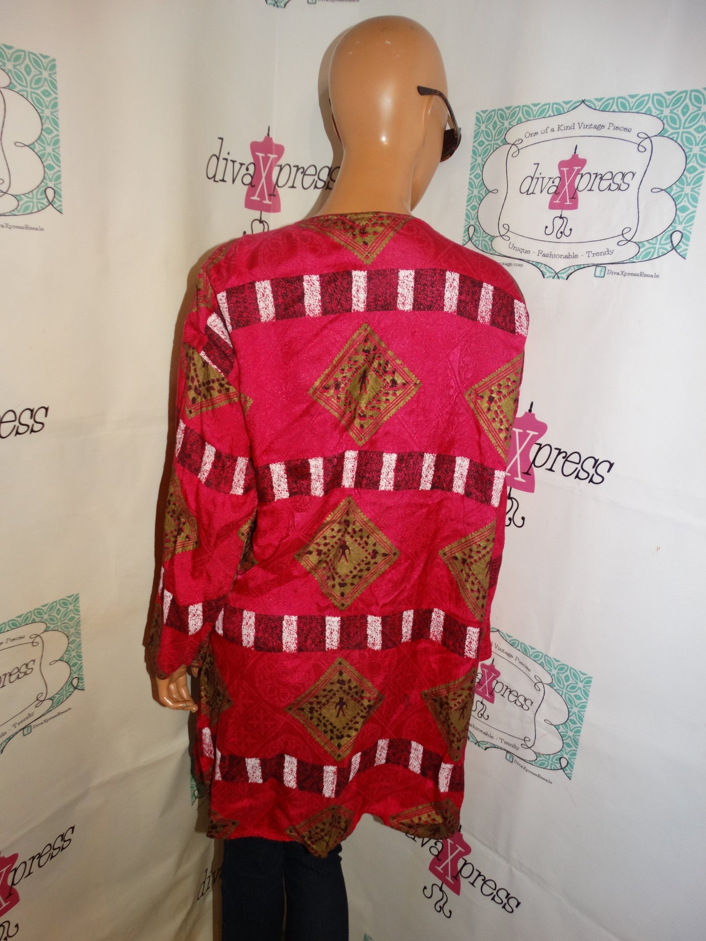 Vintage Simpy Heritage Pink/Gold Throw Size L