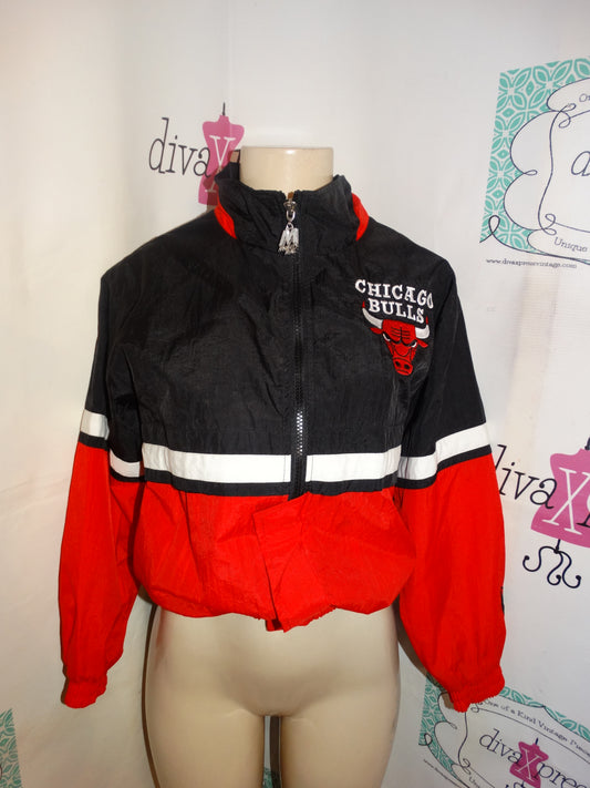Vintage Mighty Mac Chicago Bulls Red Jacket Size S