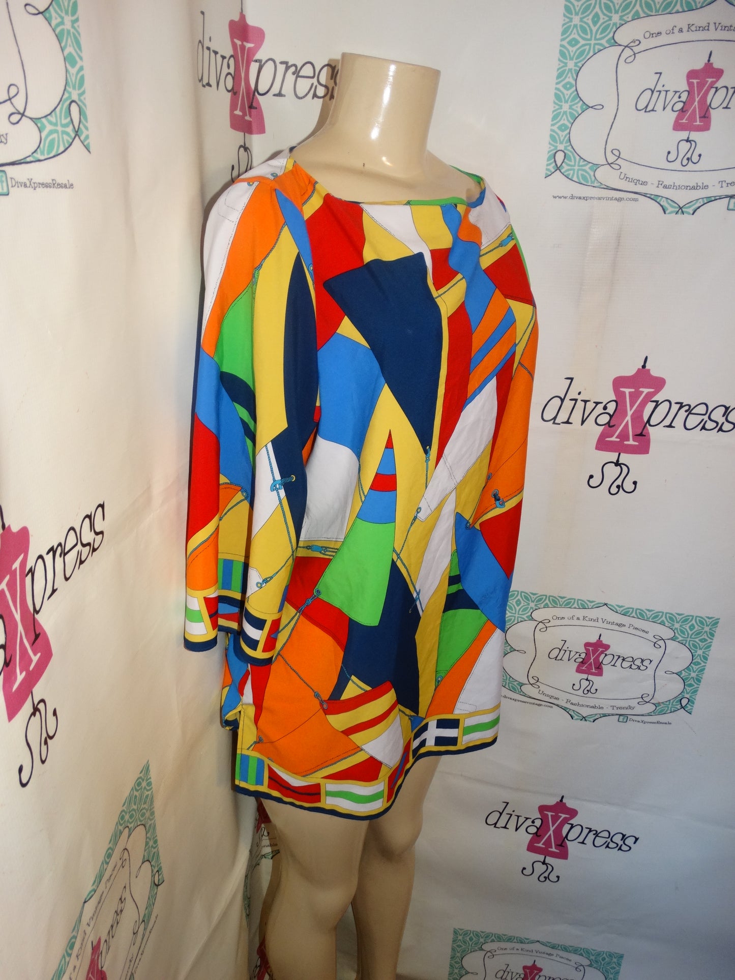 Vintage Ralph Lauren Colorful Blouse Size L