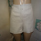 Vintage White Leather Shorts Size XL