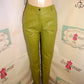 Vintage Metro Green Leather Pants Size S
