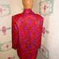 Vintage Toto N Ko Pink/Red Silk Blazer Size 1x