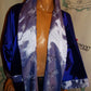 Vintage Reversible Purple/Lavender Drag Throw Kimono Size 2x