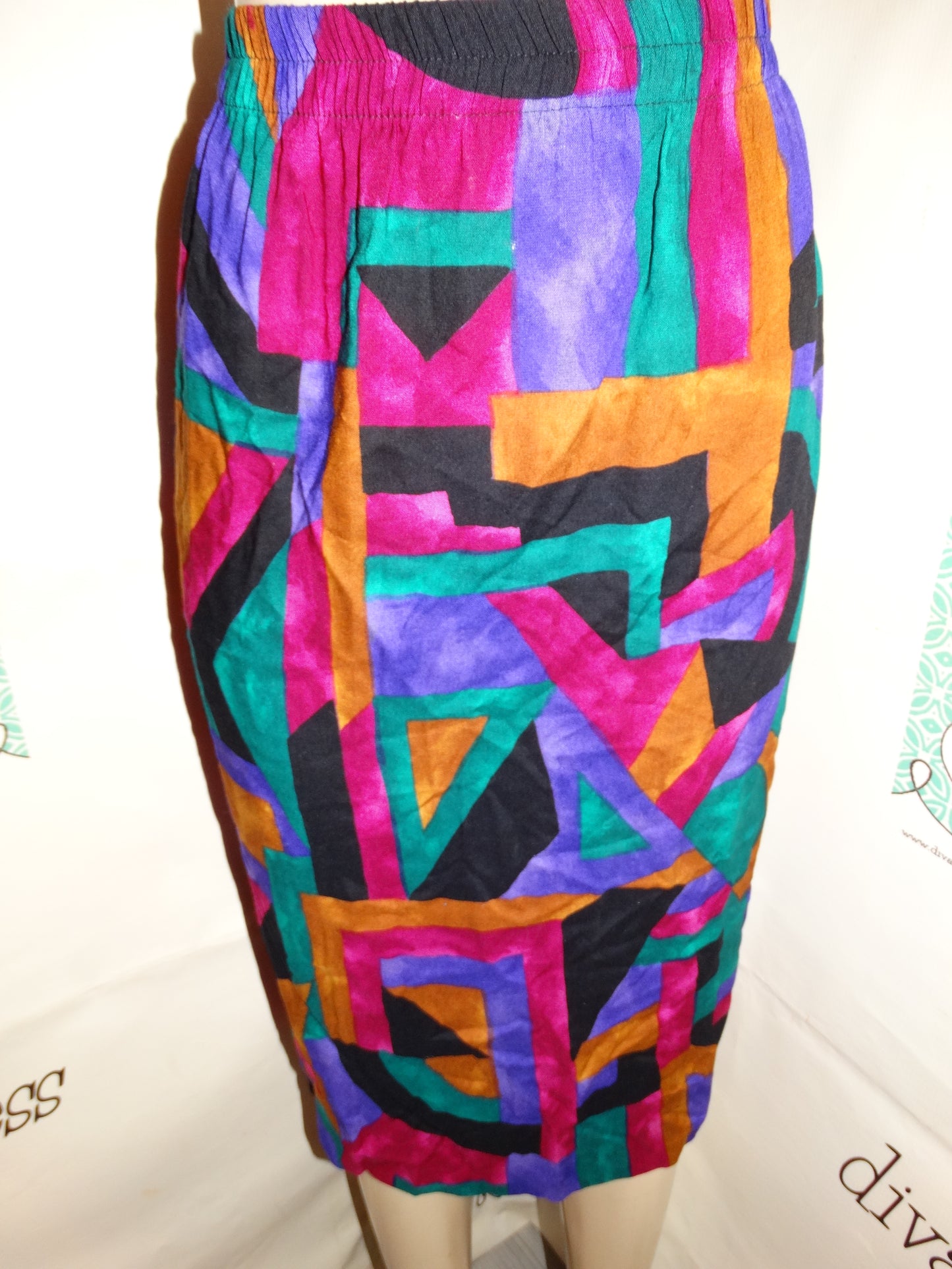 Vintage Pink Colorful Skirt Size 1x