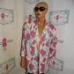 Vintage Jo Hardin White Pink/Green Blazer Size 1x
