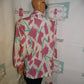 Vintage Jo Hardin White Pink/Green Blazer Size 1x