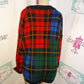 Vintage REd/Black Green Plaid Sweater Size 2x