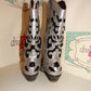 Vintage Via Vento Siliver/Black Boots Size 9