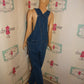 Vintage Route 66 Blue Jean Overalls Size M