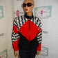 Vintage Quantum Black/White Red Jacket Size M
