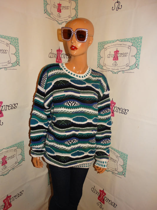 Vintage Protege Coogi Style Sweater size L