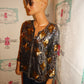 Vintage Kiss and Tell Silver Gold Star Sequins Jacket Size M