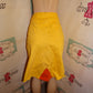 Vintage Jeanloagy Yellow JEan Skirt Size XL