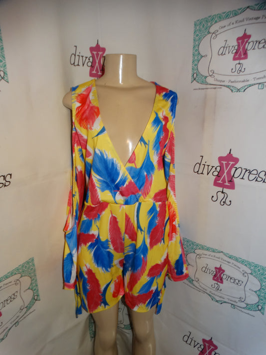 Yellow/Pink/Blue Romper Size XL