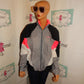 Vintage Nike Pink/Gray Bomber JAcket With Hood Size L