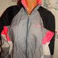 Vintage Nike Pink/Gray Bomber JAcket With Hood Size L