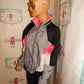 Vintage Nike Pink/Gray Bomber JAcket With Hood Size L