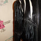 Vintage Vangaurd Black Leather Shingle Coat Size S