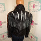 Vintage Vangaurd Black Leather Shingle Coat Size S