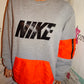 Vintage Nike Gray/Neon Orange Sweat Shirt Size 2x