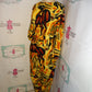 Vintage The African Heritage Yellow/Black Elk 2 Piece Pants Set Size 3x