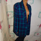 Vintage Jo Hardin Turquoise Purple Blazer Size 1x