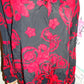 Vintage Sharon Anthony Black/REd Blouse SIze 2x