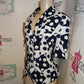 Vintage You Hymon Blue/White Polka Dot Top Size XL