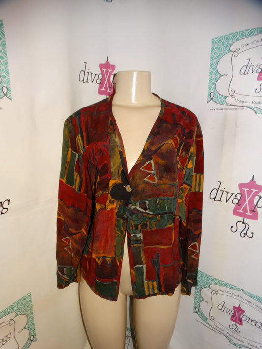 Vintage Karen Kane Colorful Top Size M