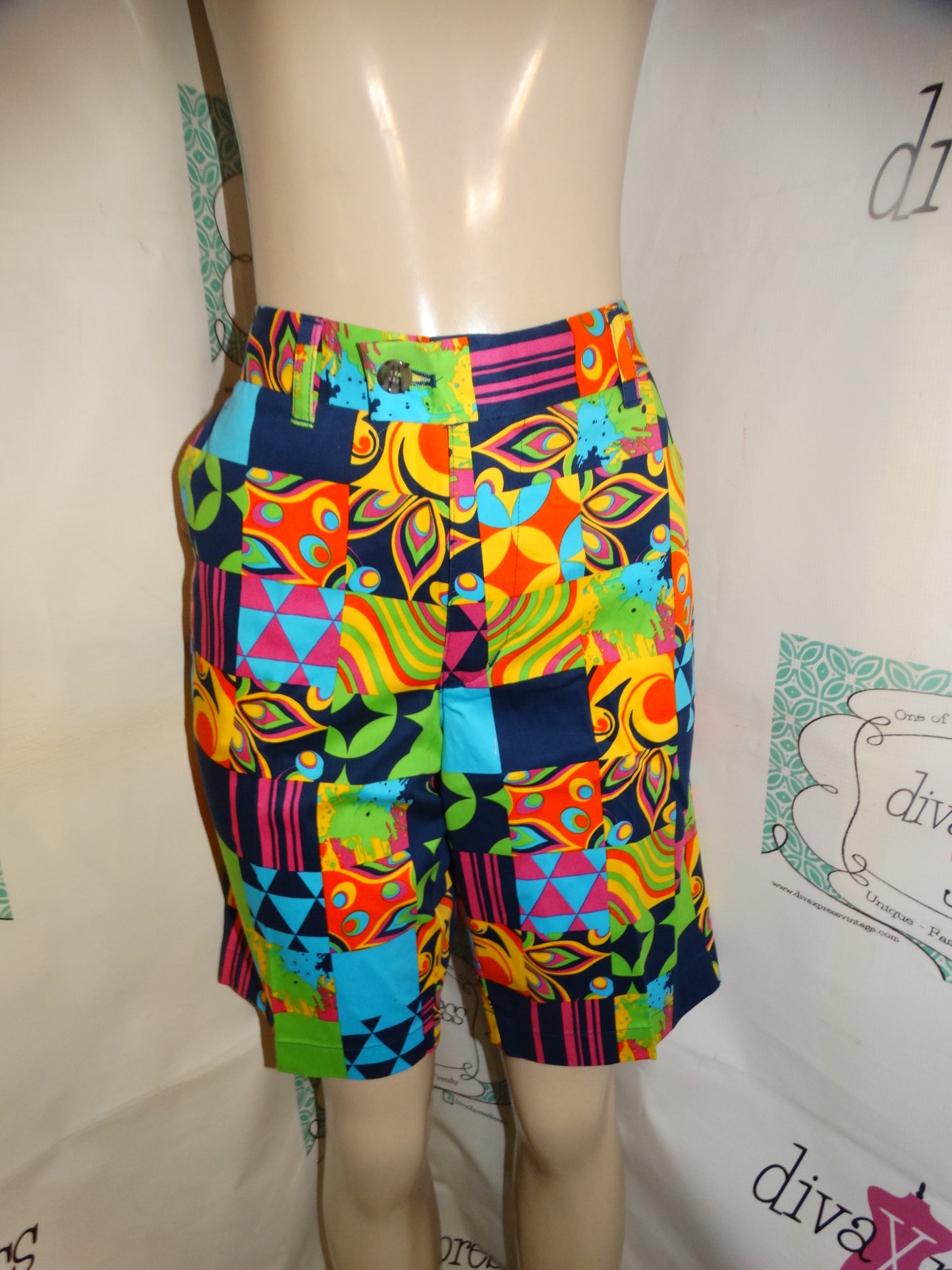 Vintage LoudMouth Colorful Shorts Size L