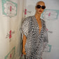 Vintage White Cheetah Poncho 1 Size Fits All