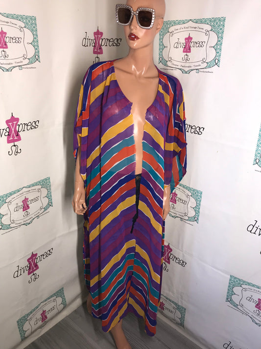 Vintage Romans  Colorful Duster Size 2x