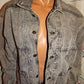Vintage Pierre Cardin Gray Acid Wash Jacket Size 1x